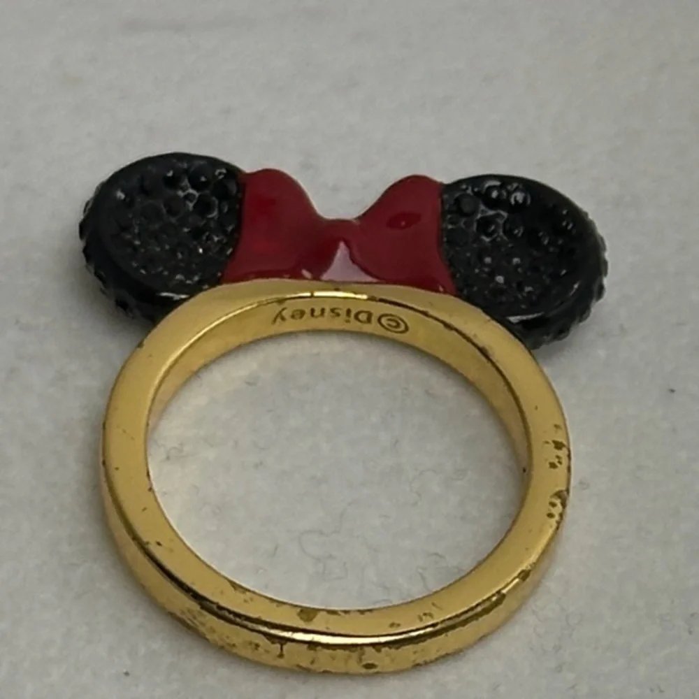 Kate Spade x Disney Minnie Mouse-Inspired Ears with Bow Ring - Size 6.75